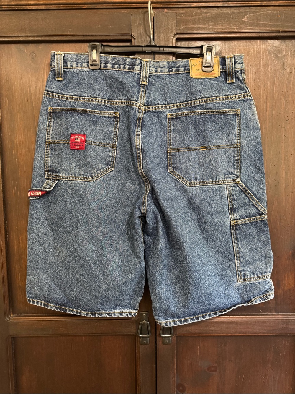 US Polo Assn. Carpenter Denim Shorts Men’s size 38 Vintage Y2K Jorts